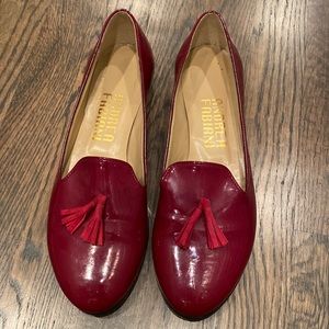 Burgundy Andrea Fabiani Leather Loafers